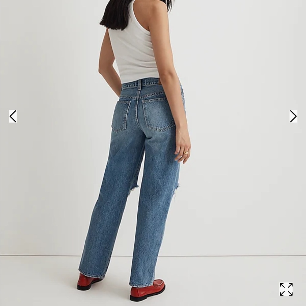 NWT Madewell Low-Slung Straight Leg‎ Jeans Sz 31 Blue - Picture 13 of 13